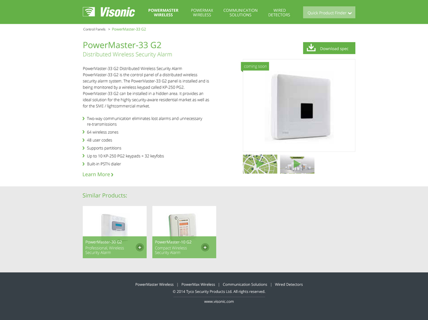 Visonic-Online Product Catalog